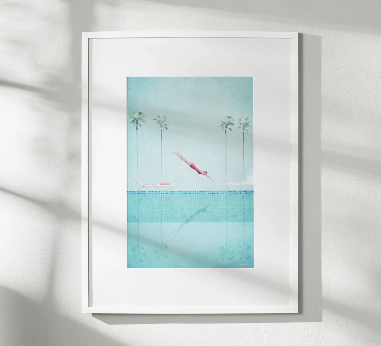 Swimming Pool Poster von Henry Rivers