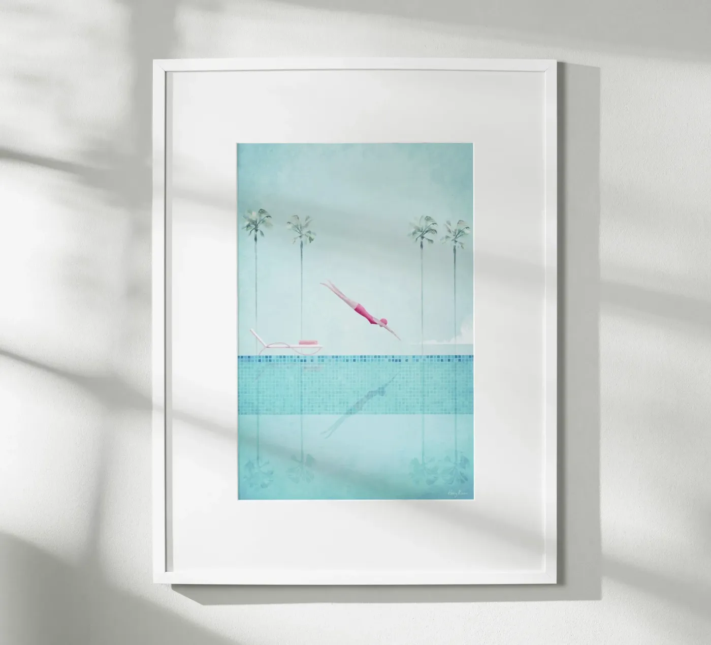 Swimming Pool poster van Henry Rivers