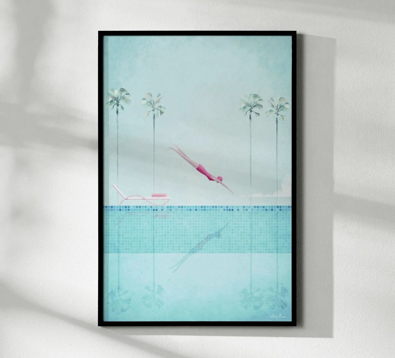 Swimming Pool Poster von Henry Rivers