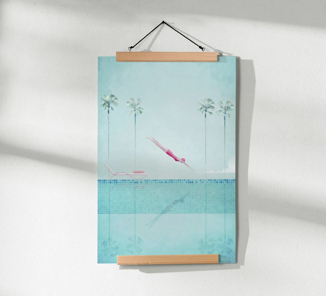 Swimming Pool Poster von Henry Rivers