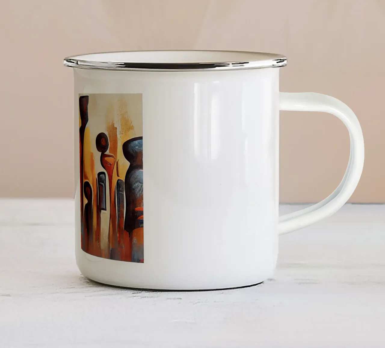 Arte da parete di Imagine tazza in smalto da Imagine