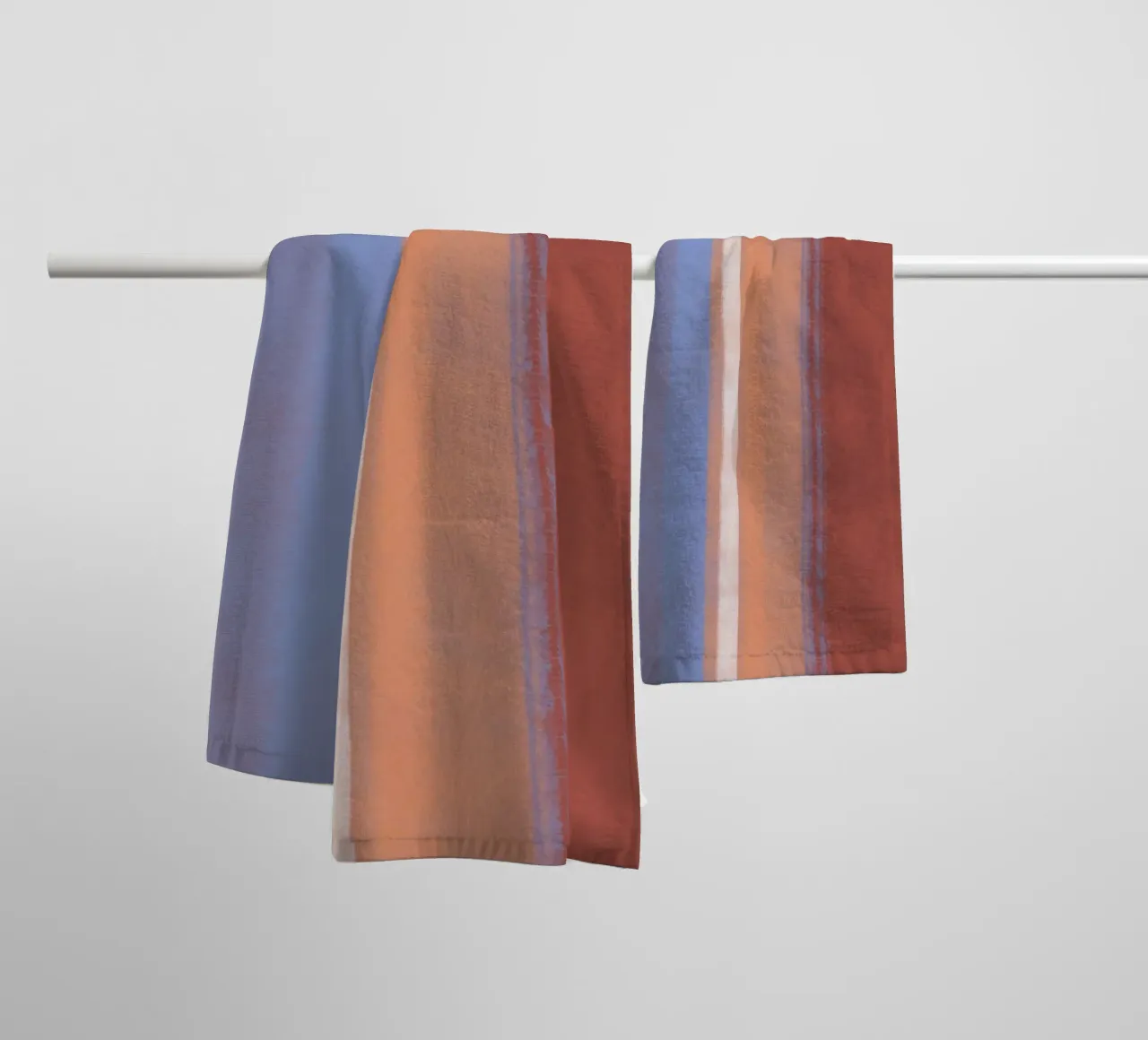 Minimal vertical color 02 towel by Little Dean