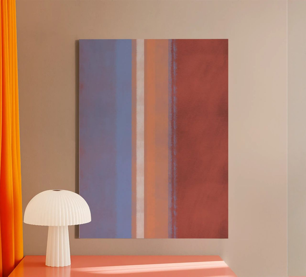 Minimal vertical color 02 canvas by Little Dean