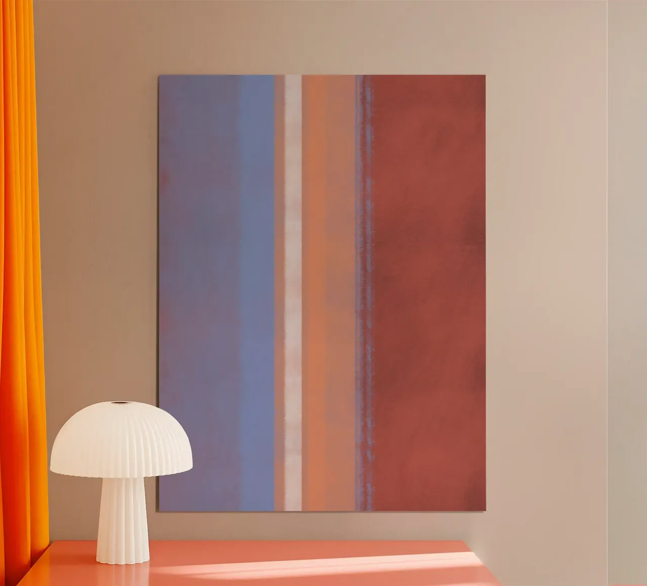 Minimale verticale kleur 02 poster van Little Dean