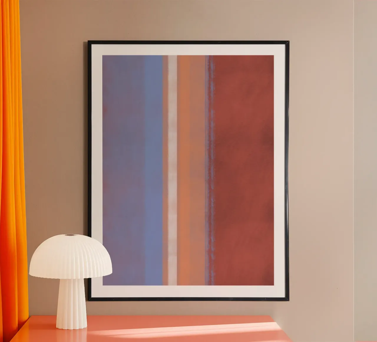Minimale verticale kleur 02 poster van Little Dean