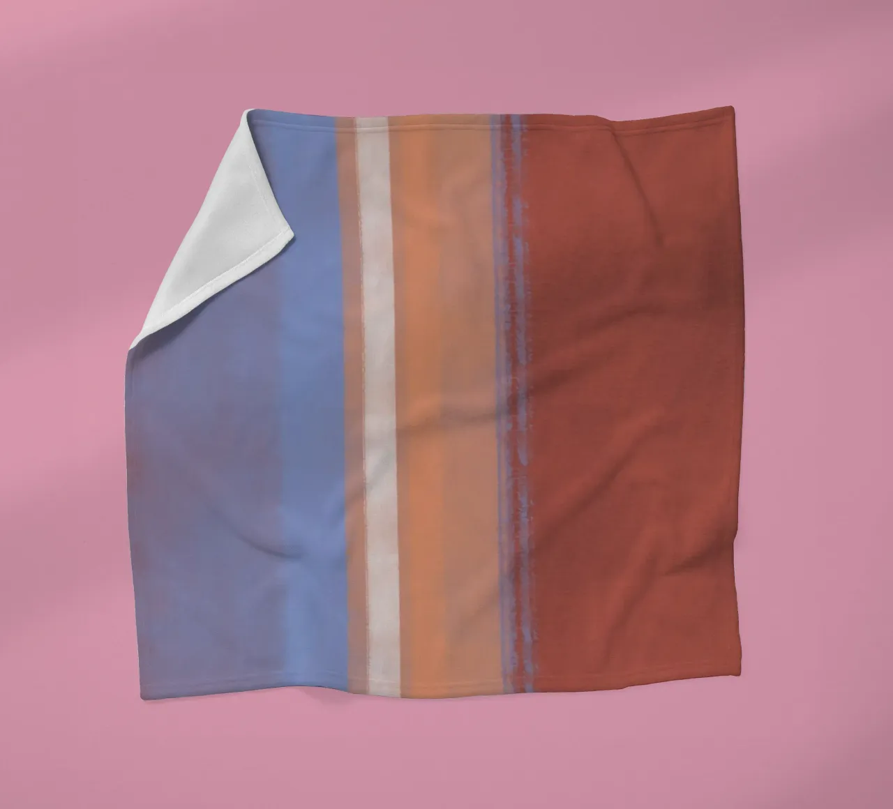 Minimal vertical color 02 fleece blanket by Little Dean
