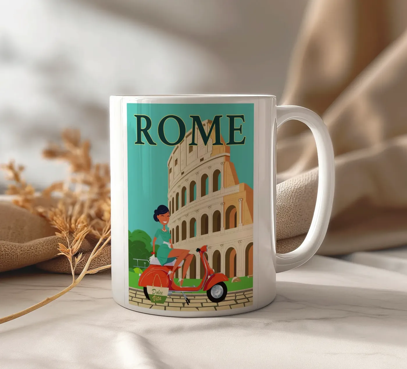 Rome ceramic mug by Raphaël Delerue