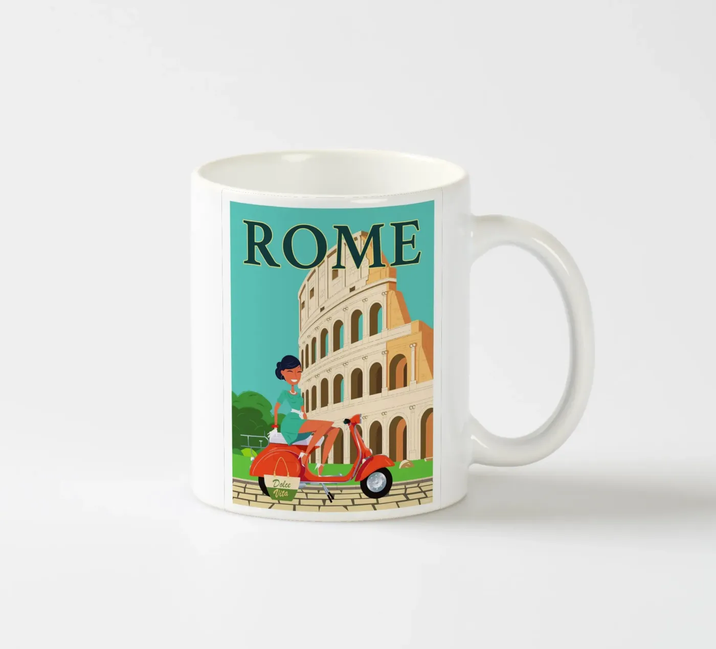 Rome ceramic mug by Raphaël Delerue