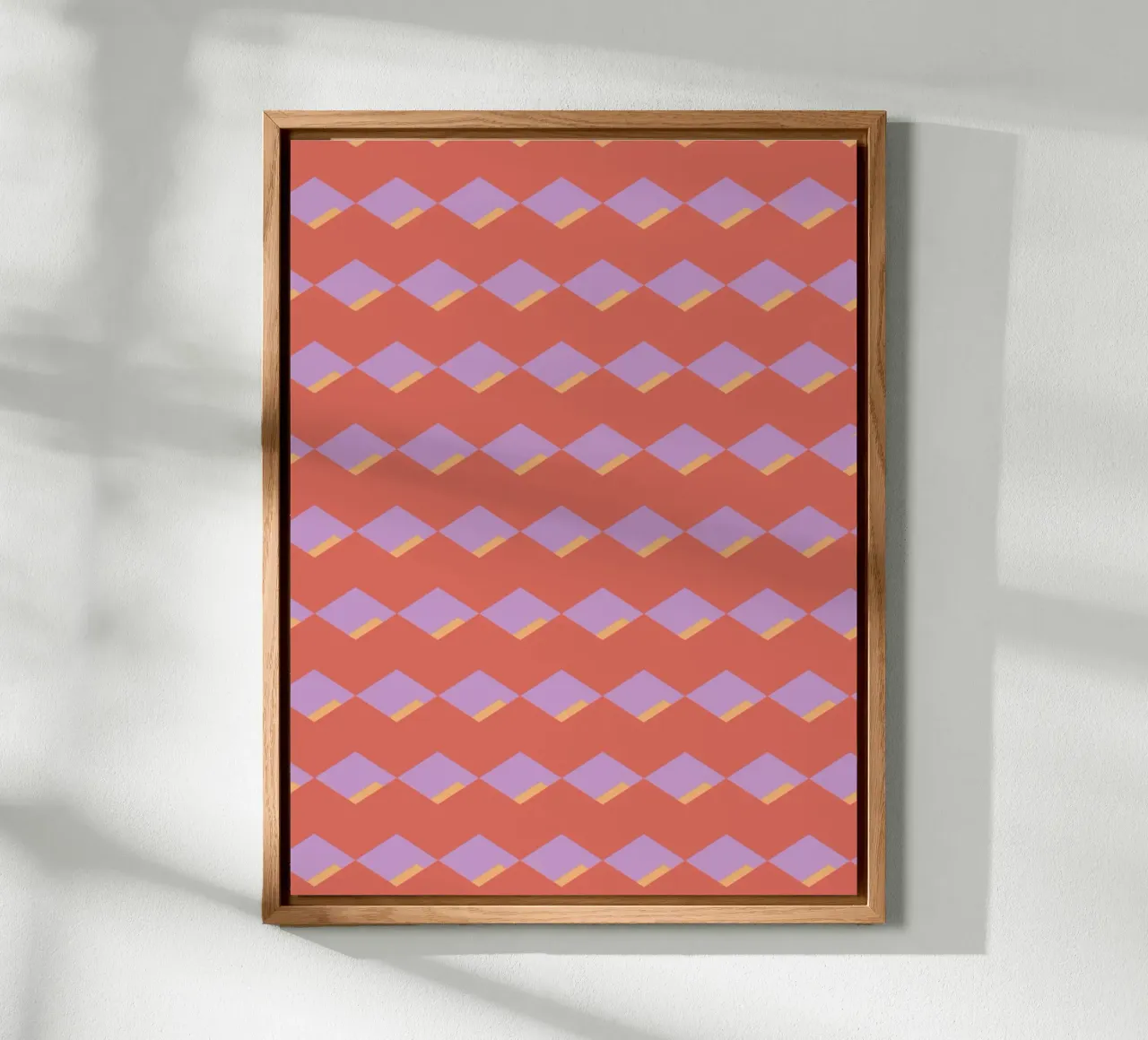 Diamond red zigzag pattern pannello forex da Little Dean