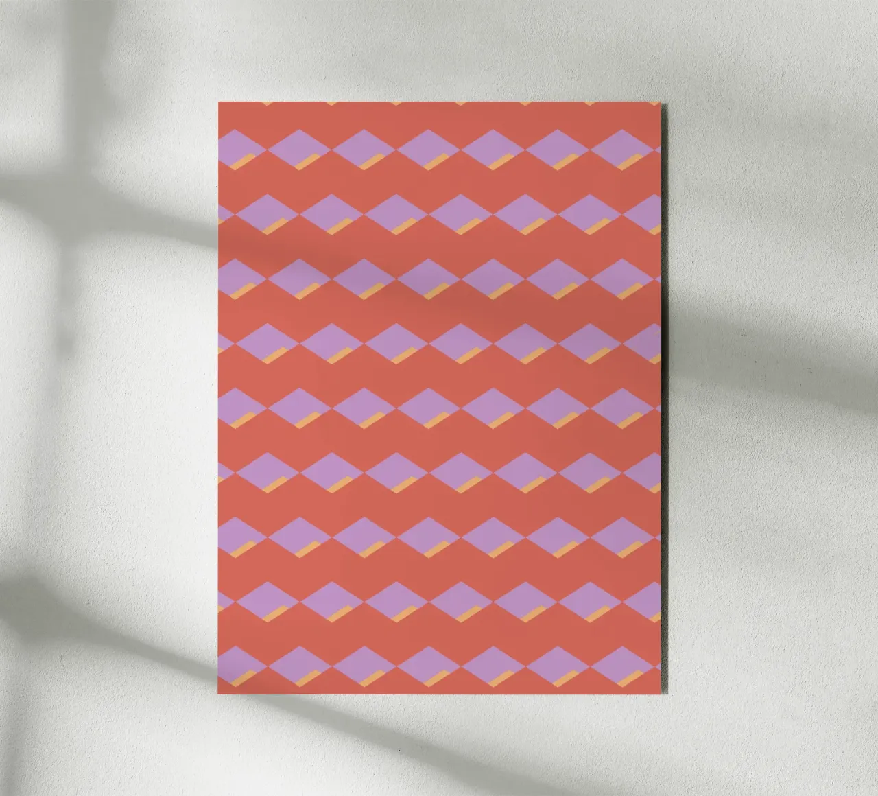 Diamond red zigzag pattern forex plate by Little Dean