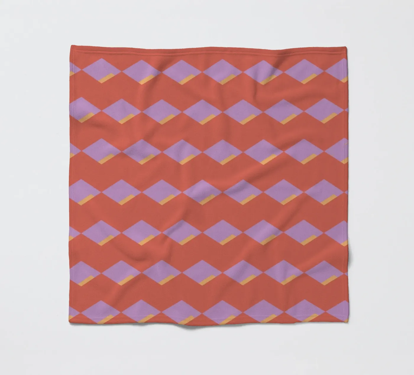 Diamond red zigzag pattern fleecedeken van Little Dean