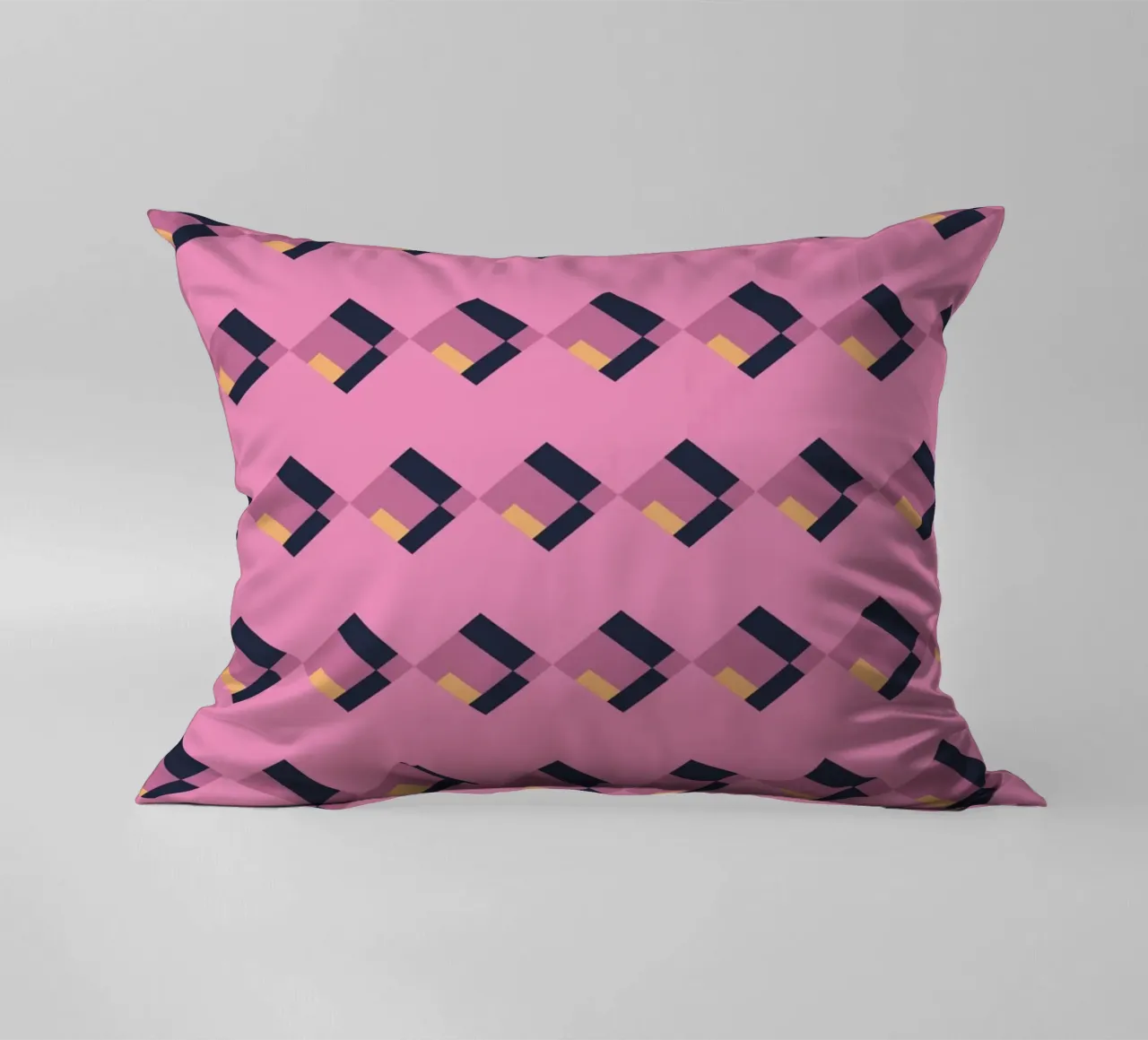 Diamante rosa a zig zag cuscino da Little Dean