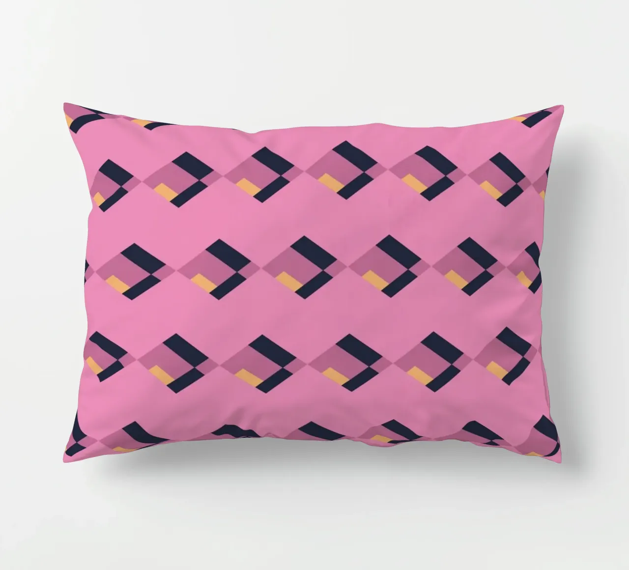 Diamante rosa a zig zag cuscino da Little Dean