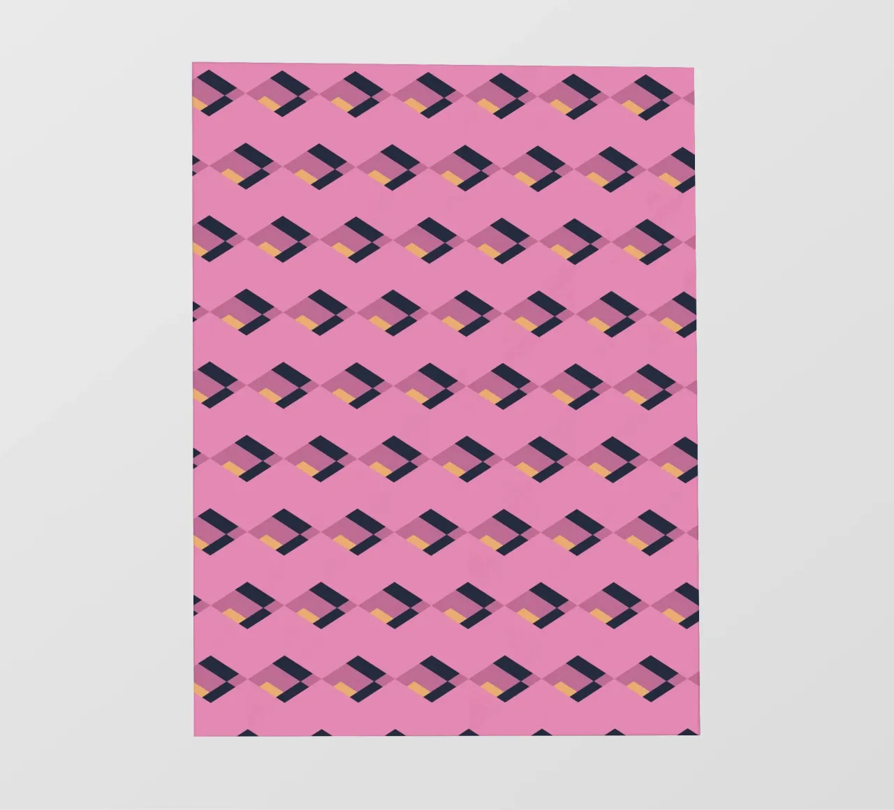 Diamante rosa a zig zag telo in pvc da Little Dean