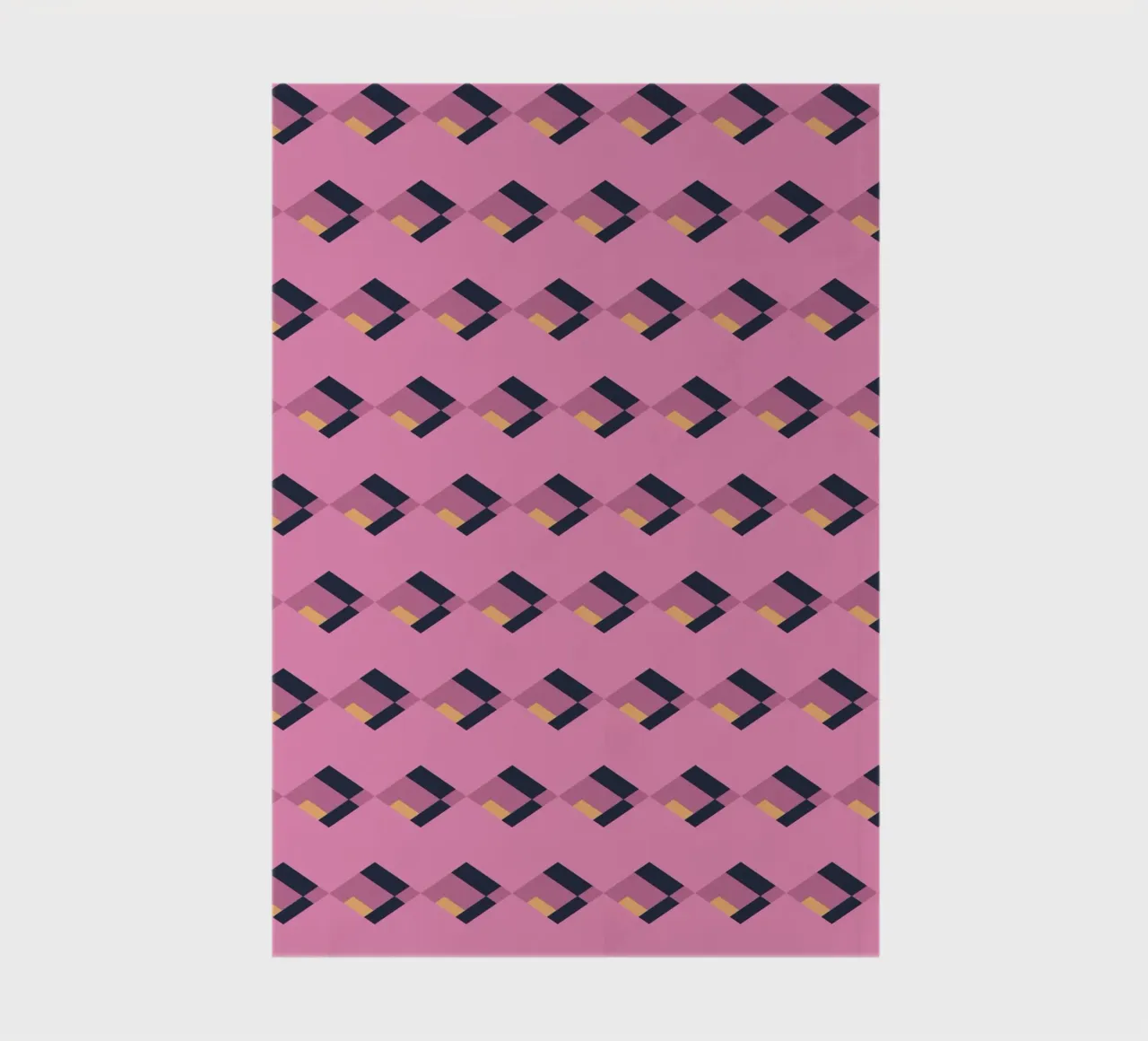 Diamond pink zigzag pattern notebook by Little Dean