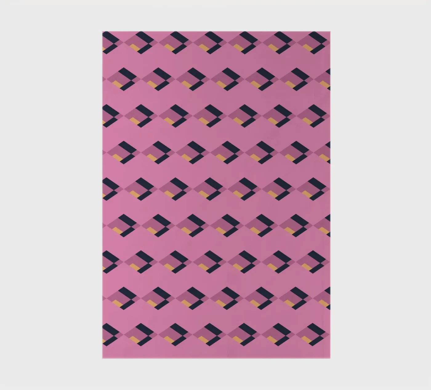 Motif en zigzag rose diamant carnet de Little Dean