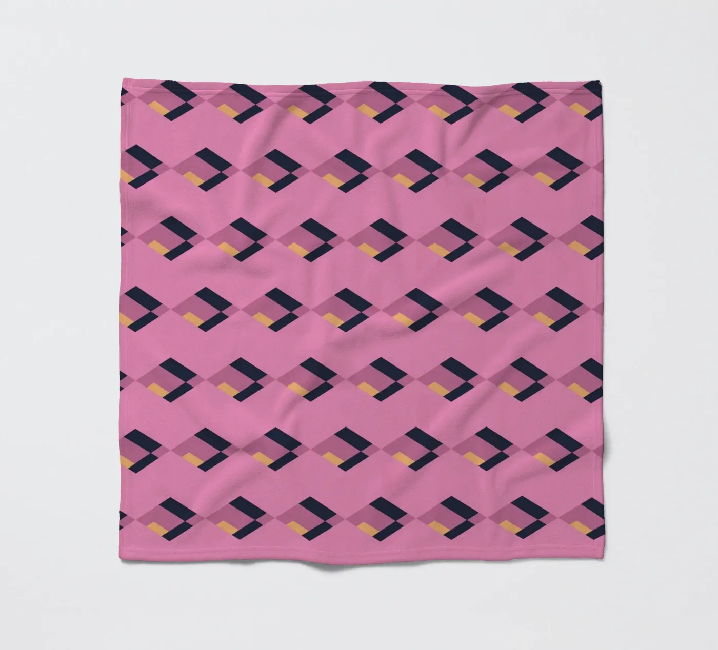 Diamond pink zigzag pattern Fleecedecke von Little Dean