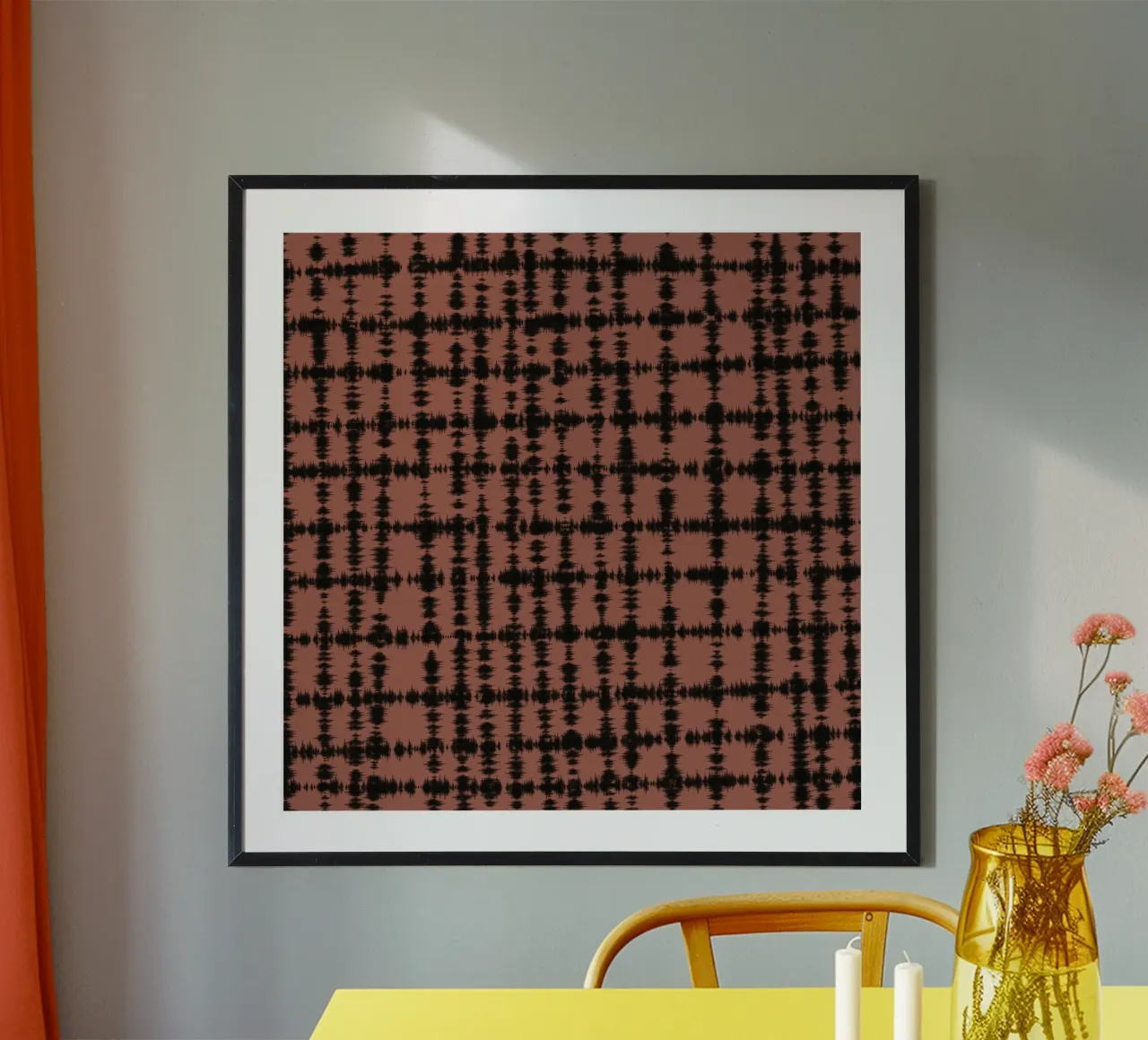 Quadro a tinta unita poster con telaio in alluminio da Little Dean