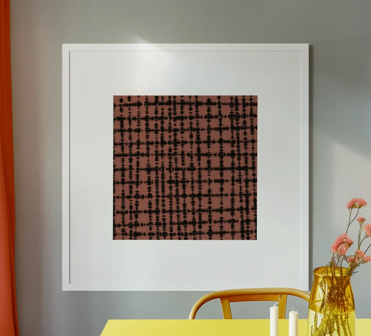 Quadro a tinta unita poster con telaio in alluminio da Little Dean