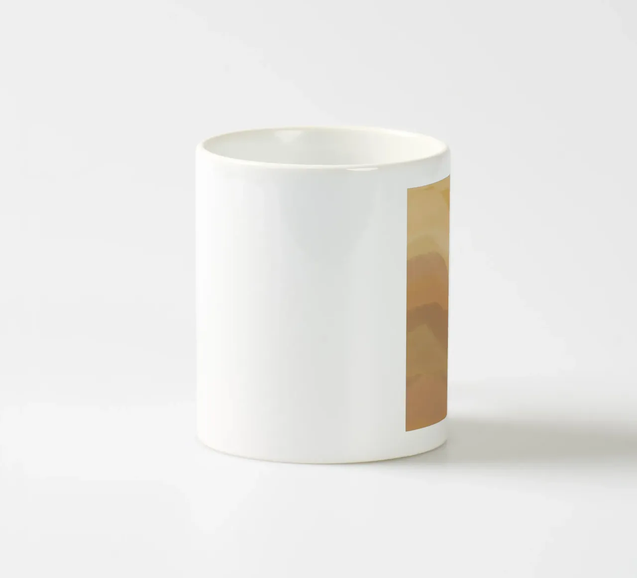 Landscape nature gradient ceramic mug by Little Dean