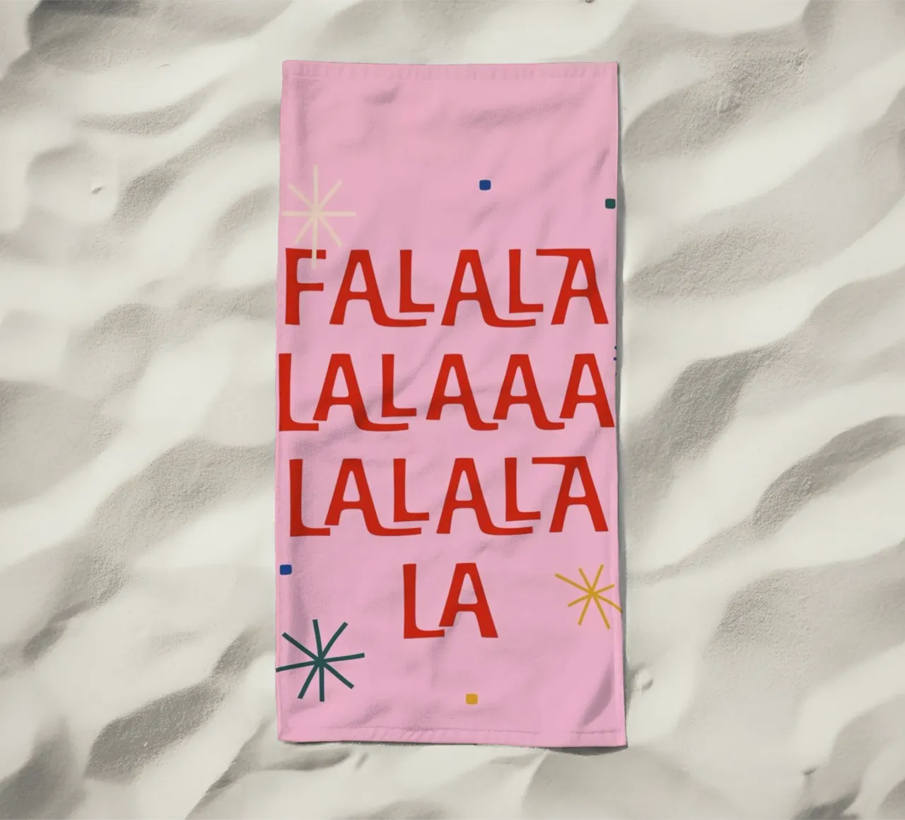 Fa La La La beach towel by The Native State