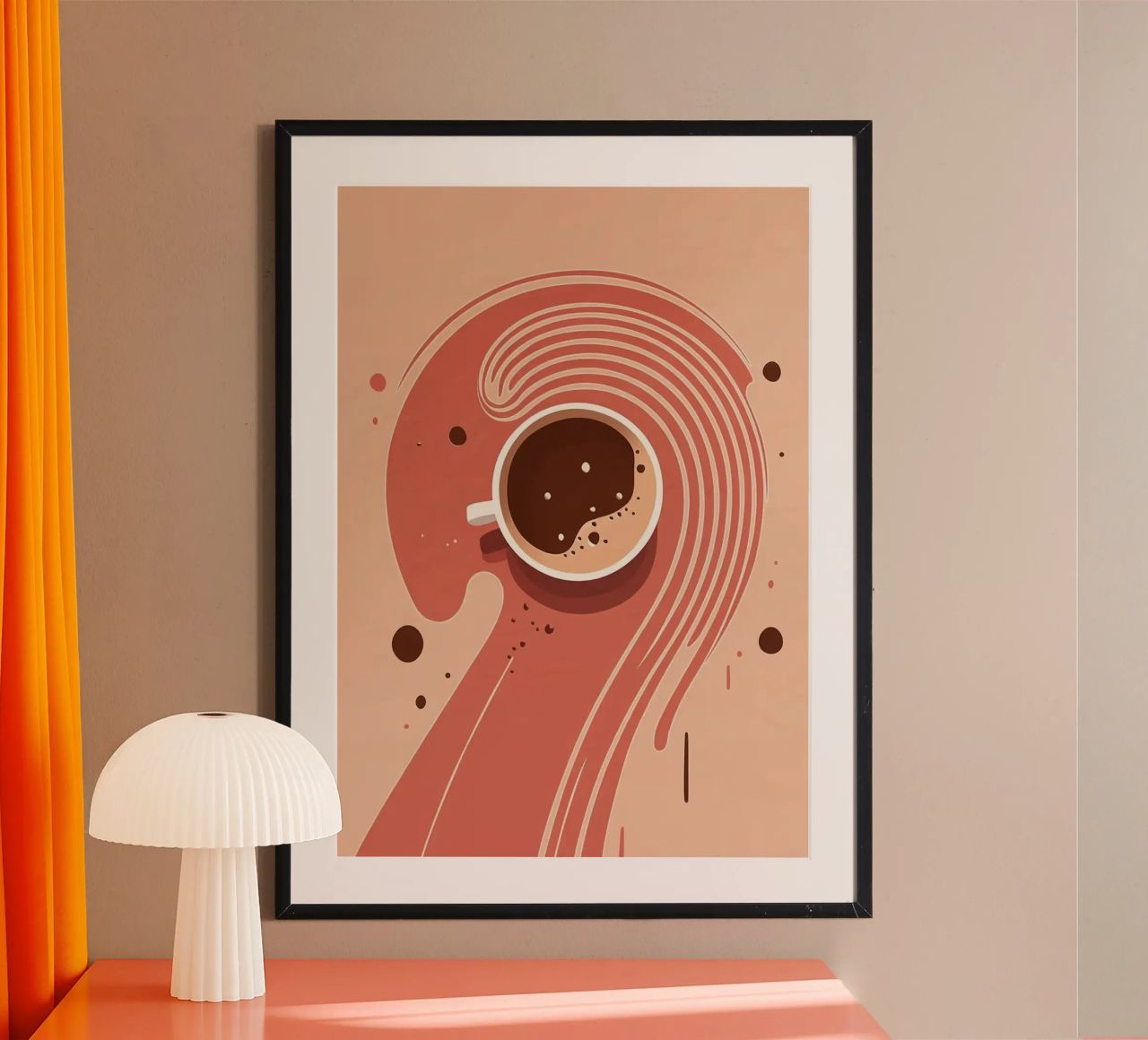 coffee cup poster by Jonathan R NASH