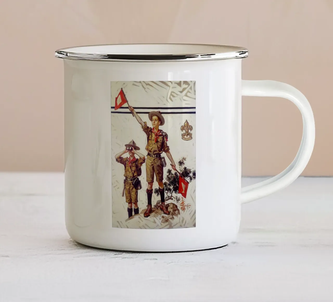 JCL 004 tazza in smalto da JC Leyendecker