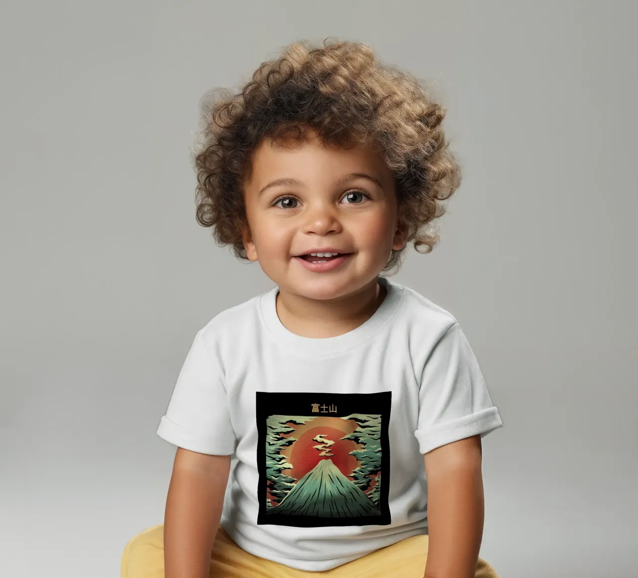Mount Fuji baby t-shirt by Tobe Fonseca