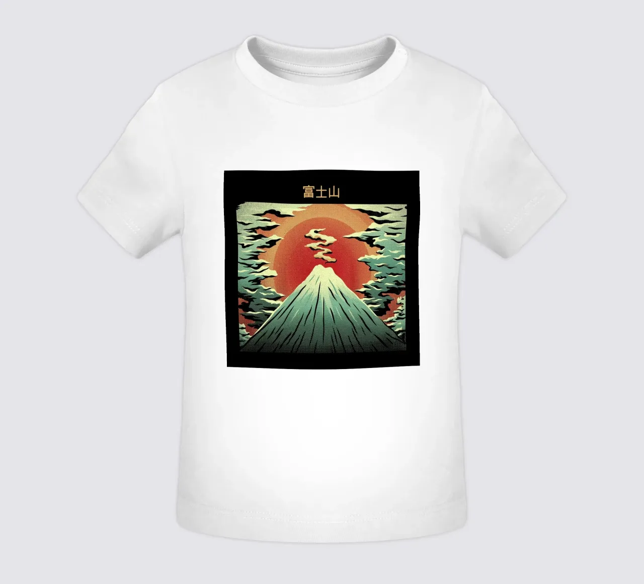 Mount Fuji baby t-shirt by Tobe Fonseca