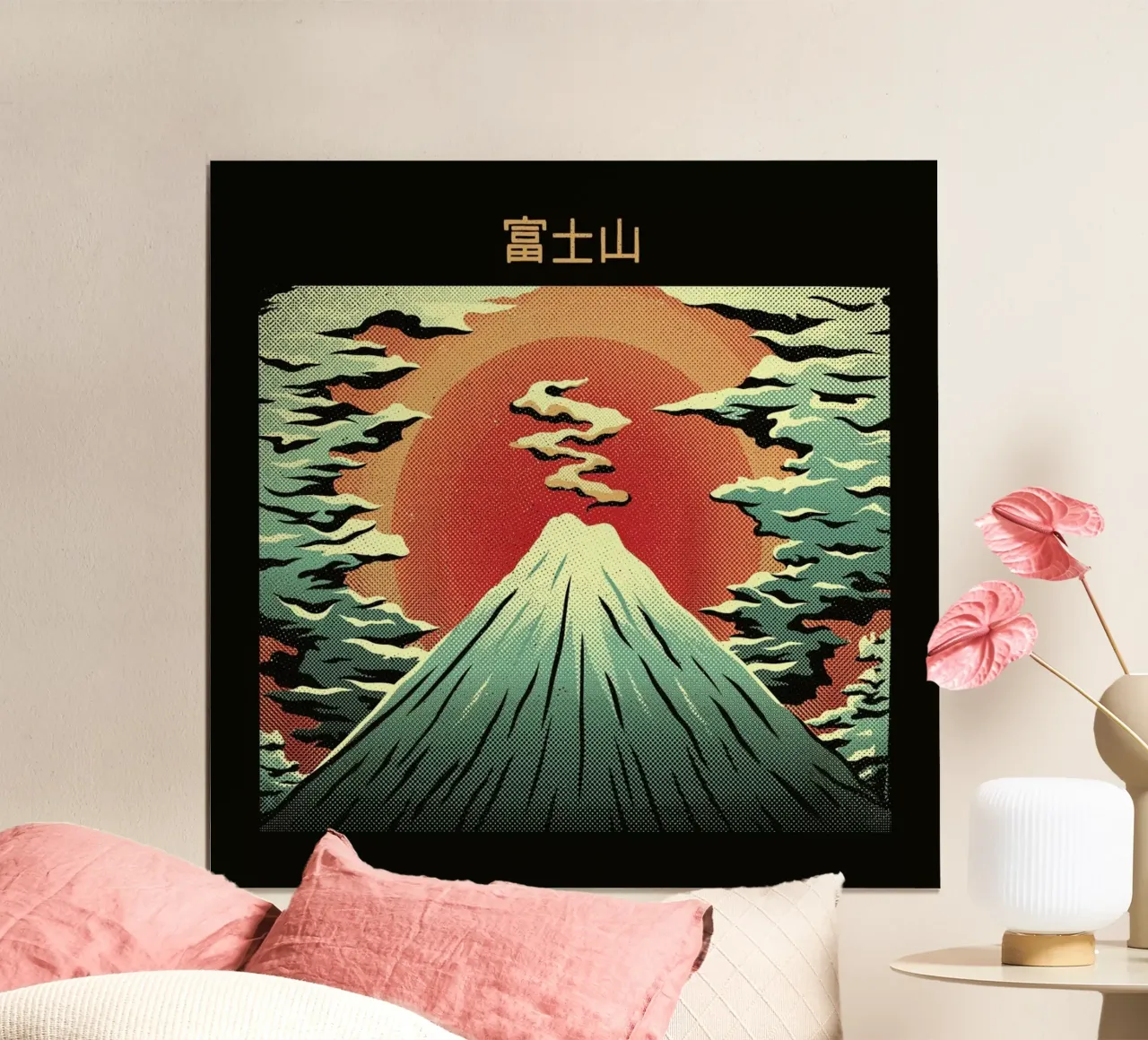 Mount Fuji poster con telaio in alluminio da Tobe Fonseca