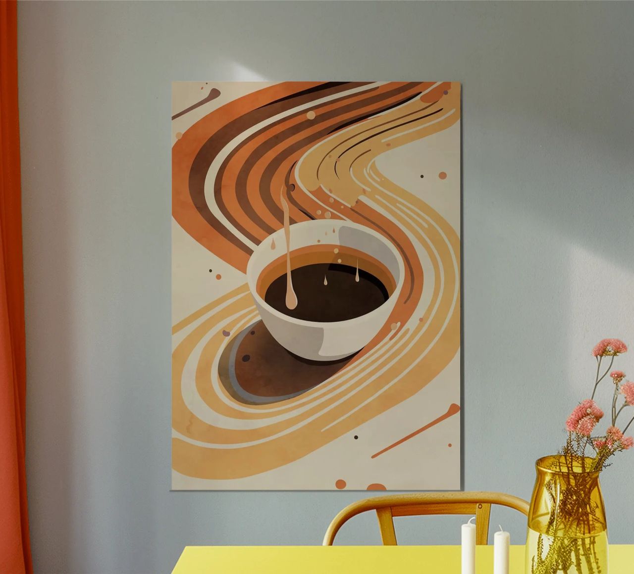 coffee cup poster by Jonathan R NASH