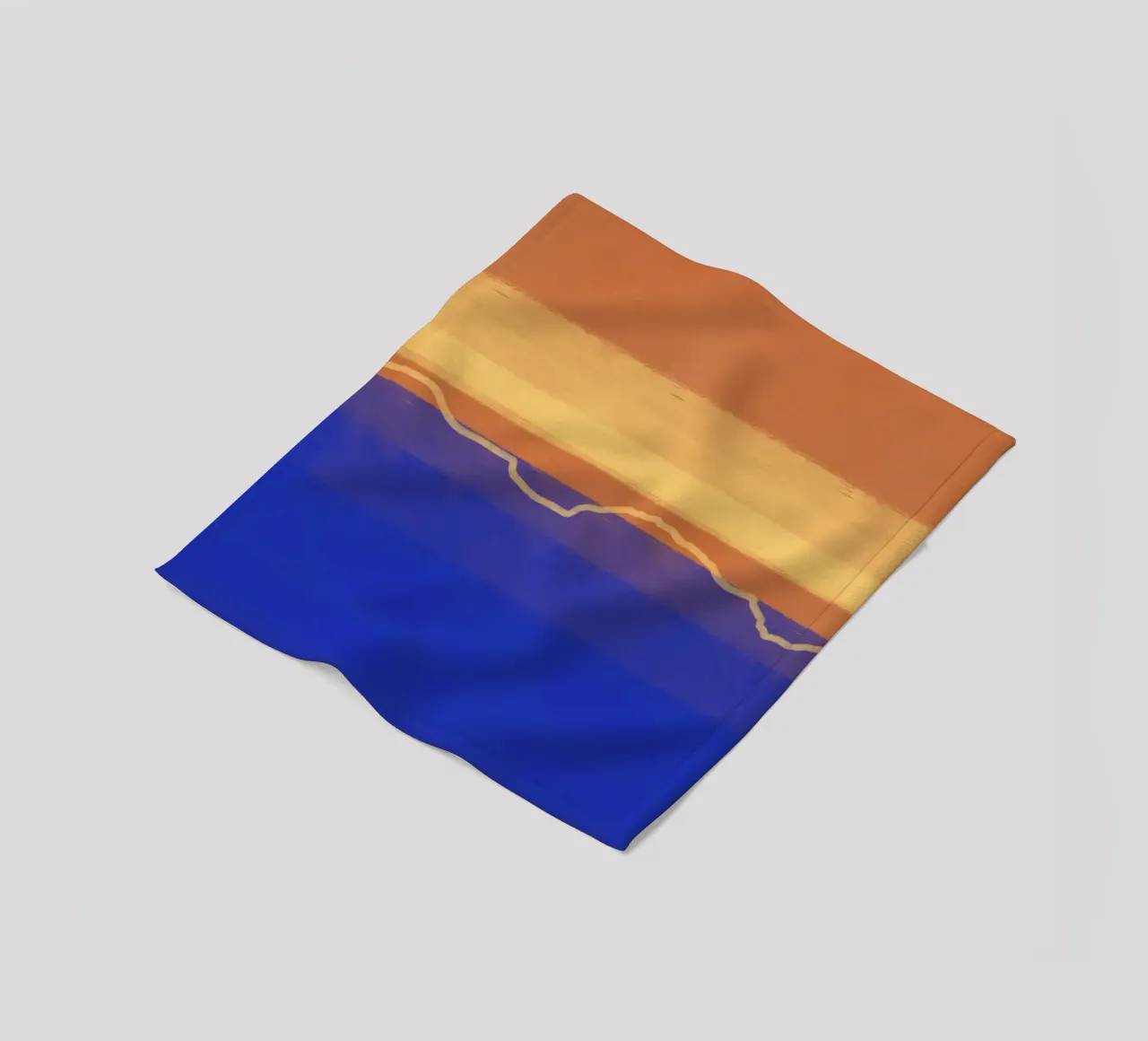 Minimal sunset sky fleece blanket by Little Dean
