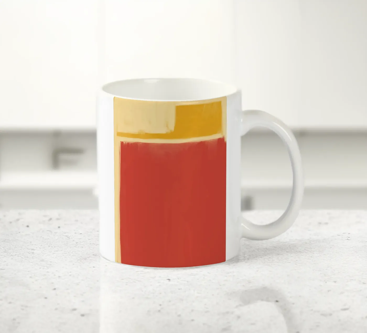 Minimal solid warm ceramic mug by Little Dean