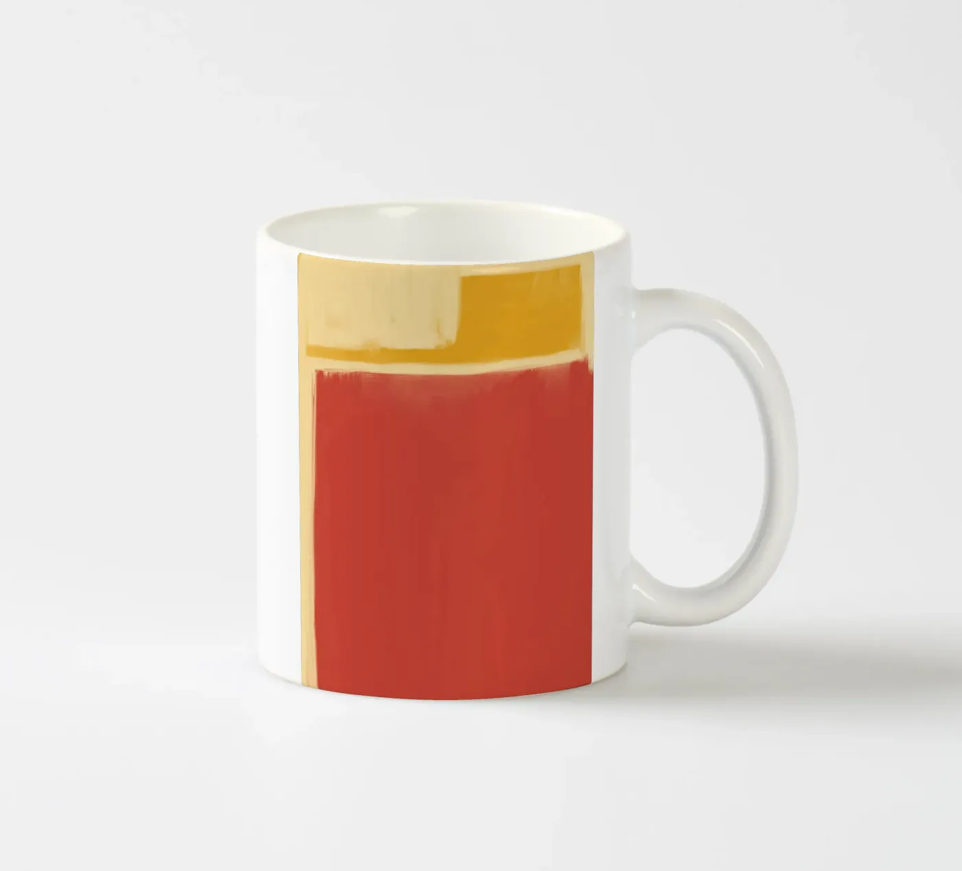 Minimal solid warm ceramic mug by Little Dean