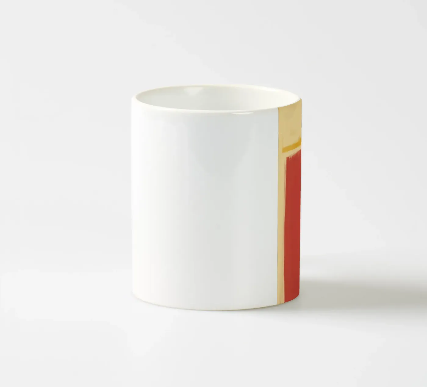 Minimal solid warm ceramic mug by Little Dean