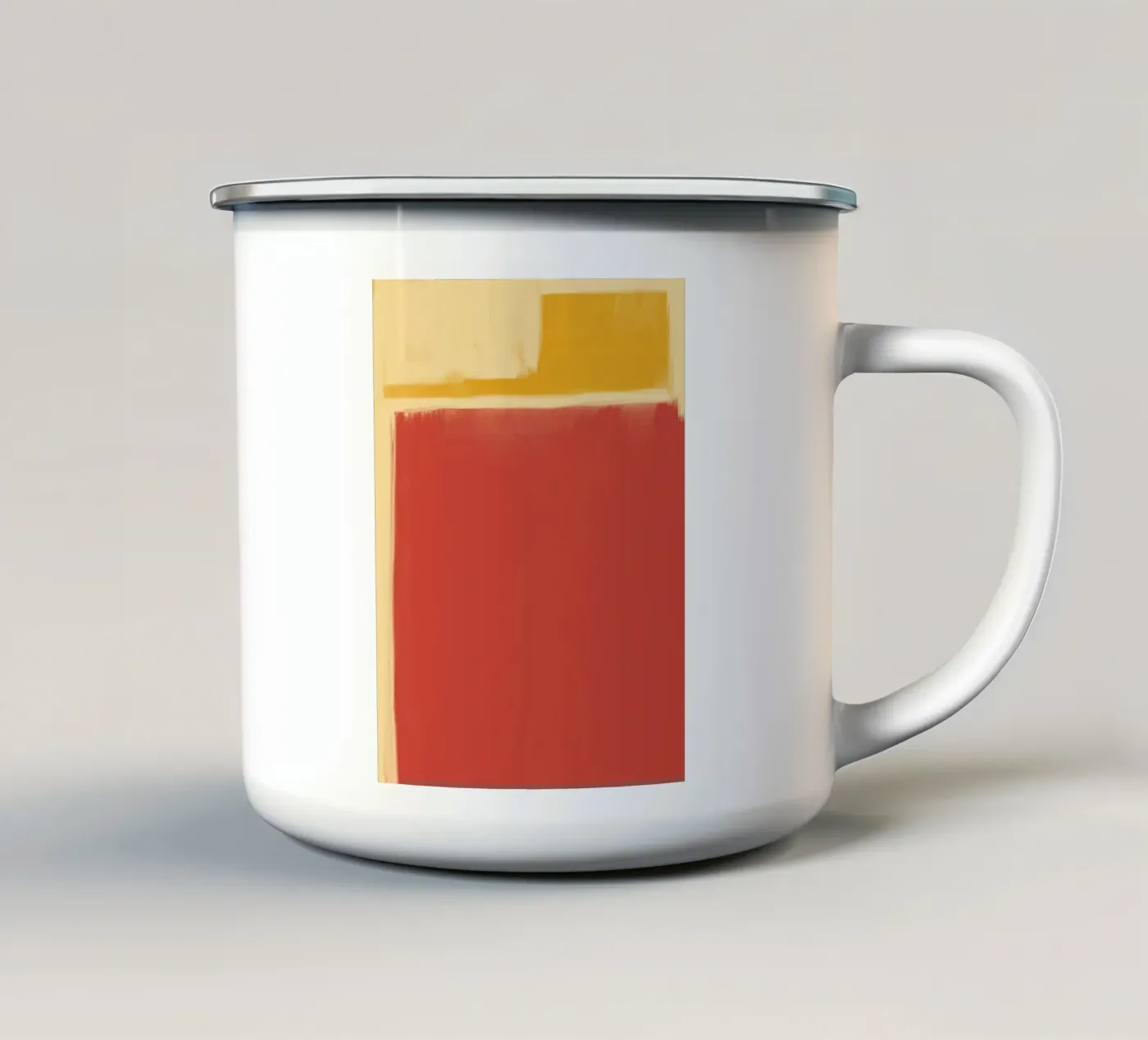 Minimale vaste warmte emaille mok van Little Dean