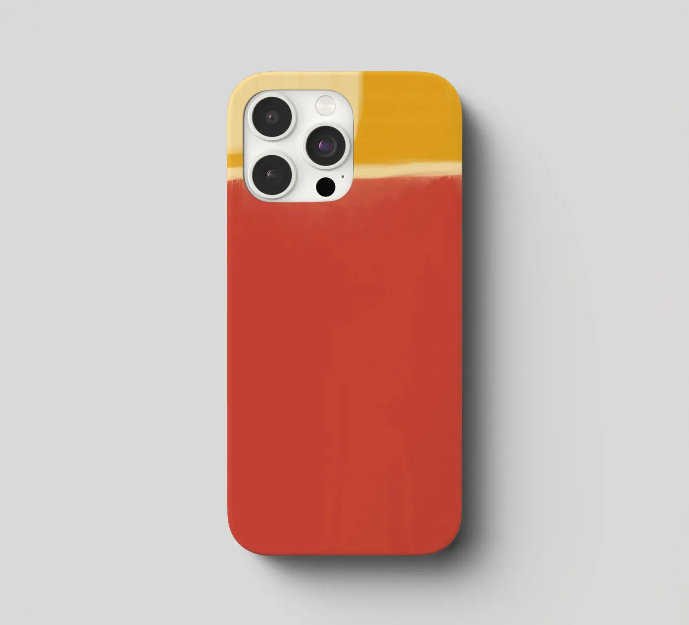 Minimal solid warm iphone case by Little Dean