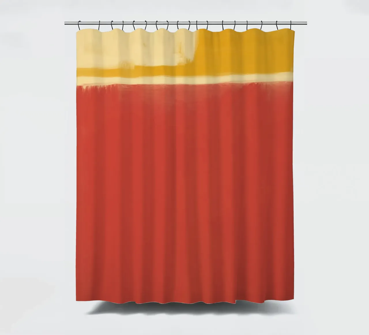 Minimal solide warm Duschvorhang von Little Dean