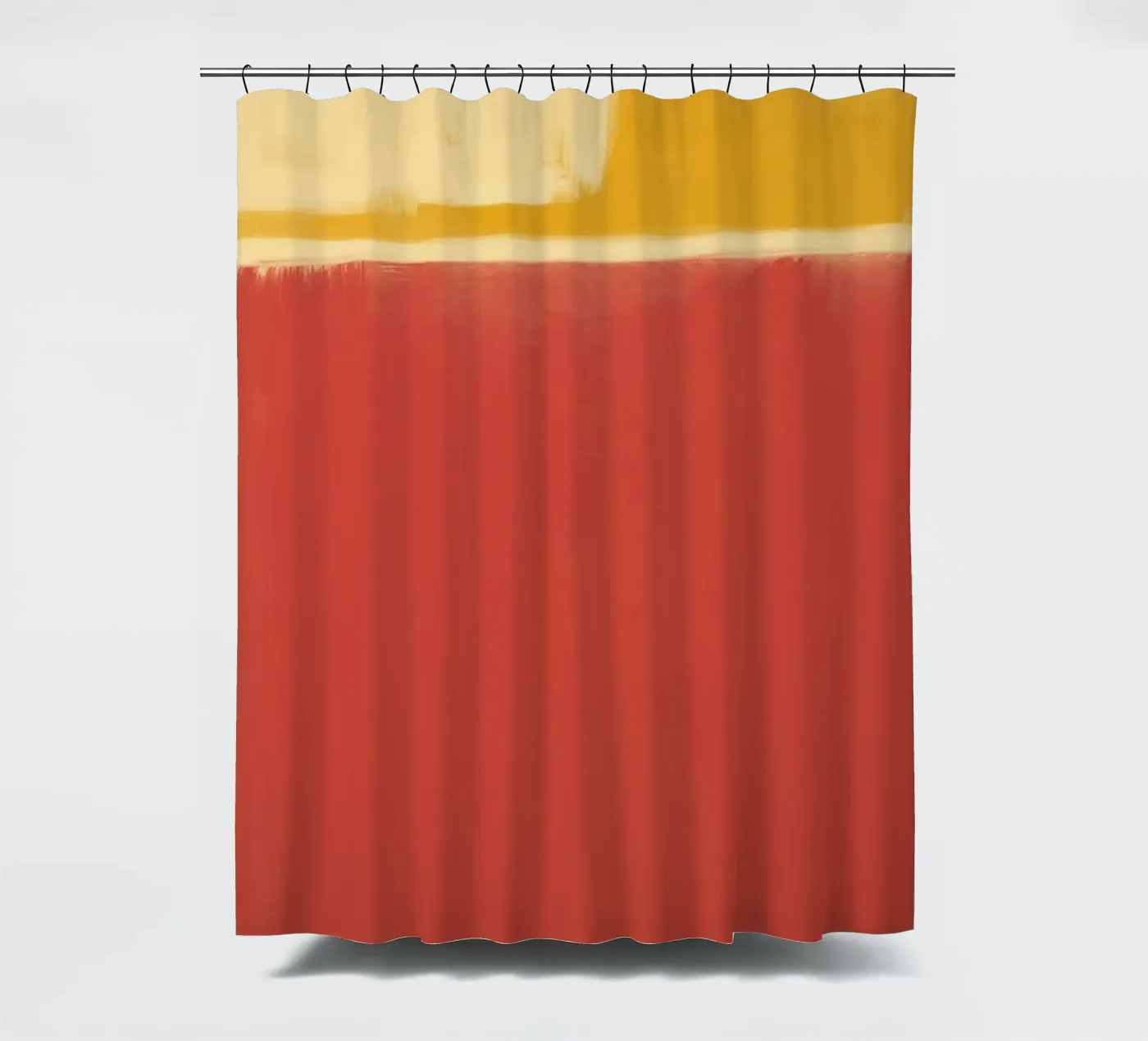 Minimal solid warm Duschvorhang von Little Dean