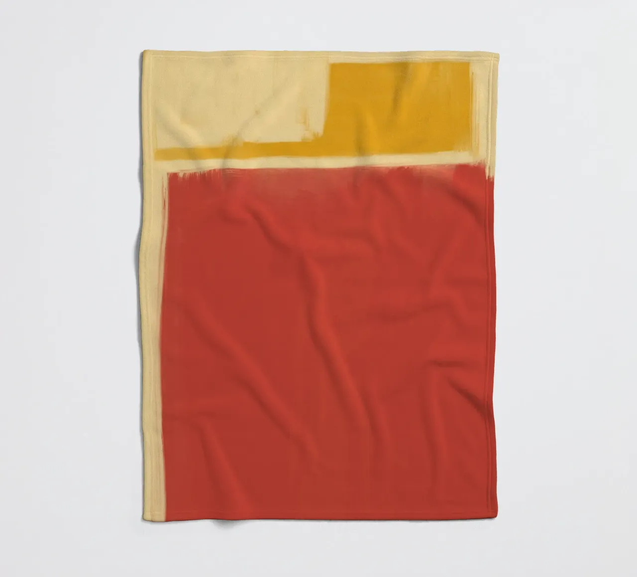 Minimal solid warm fleece blanket by Little Dean