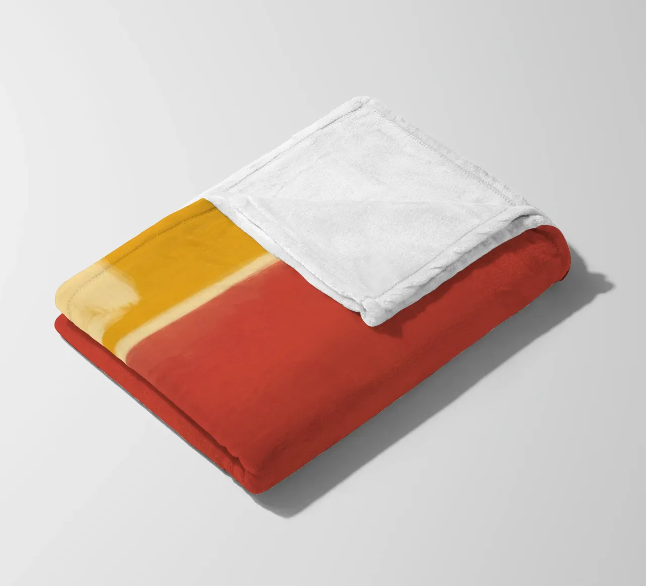 Minimal solid warm fleece blanket by Little Dean