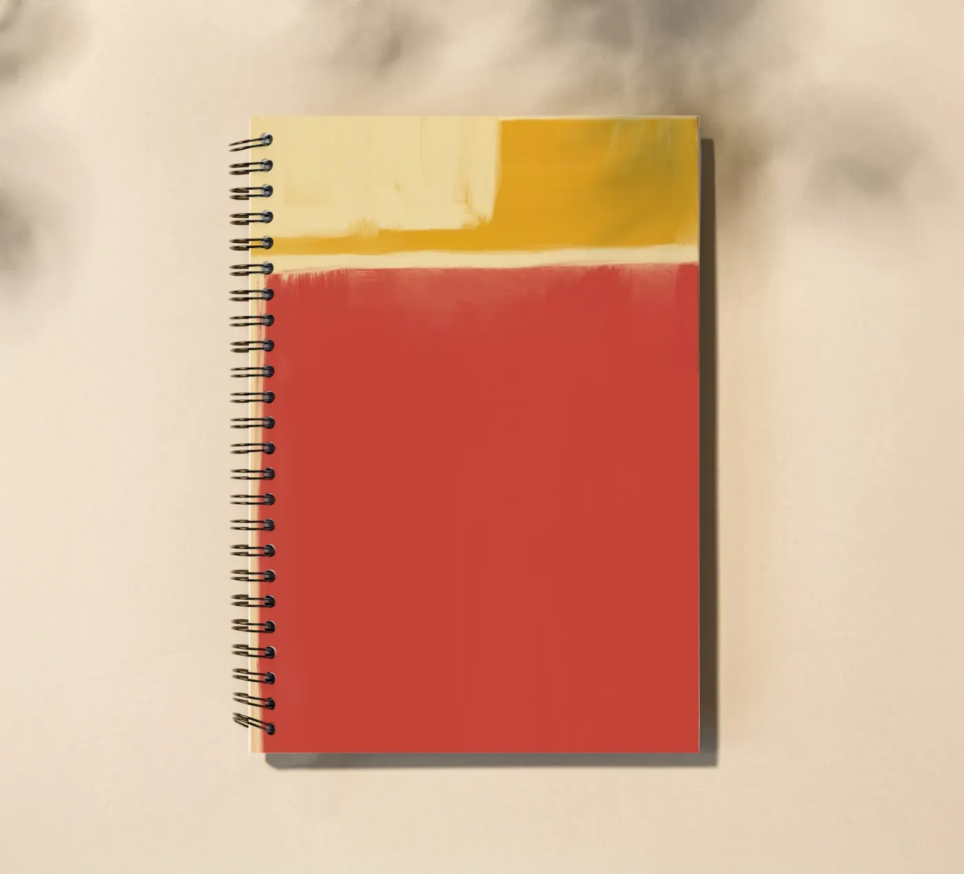 Minimal solid warm spiral notebook by Little Dean