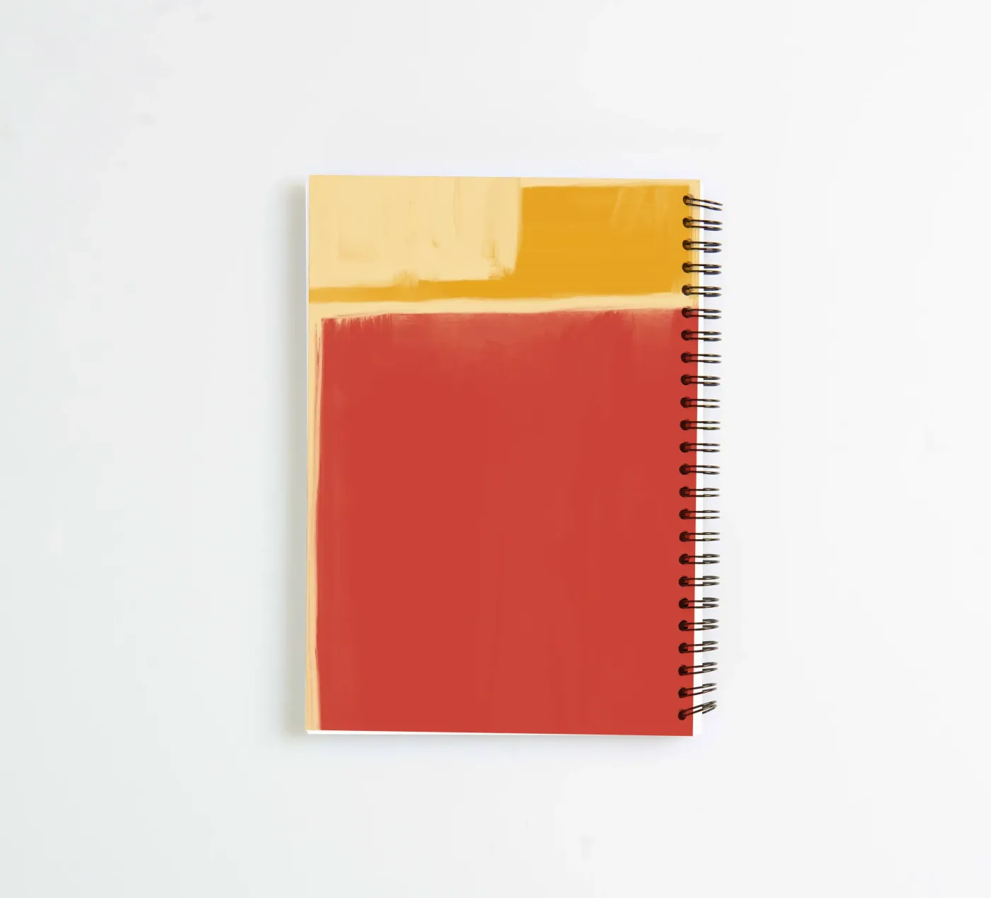 Minimal solid warm spiral notebook by Little Dean