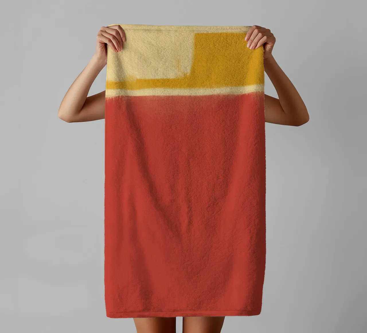 Minimal solid warm towel by Little Dean