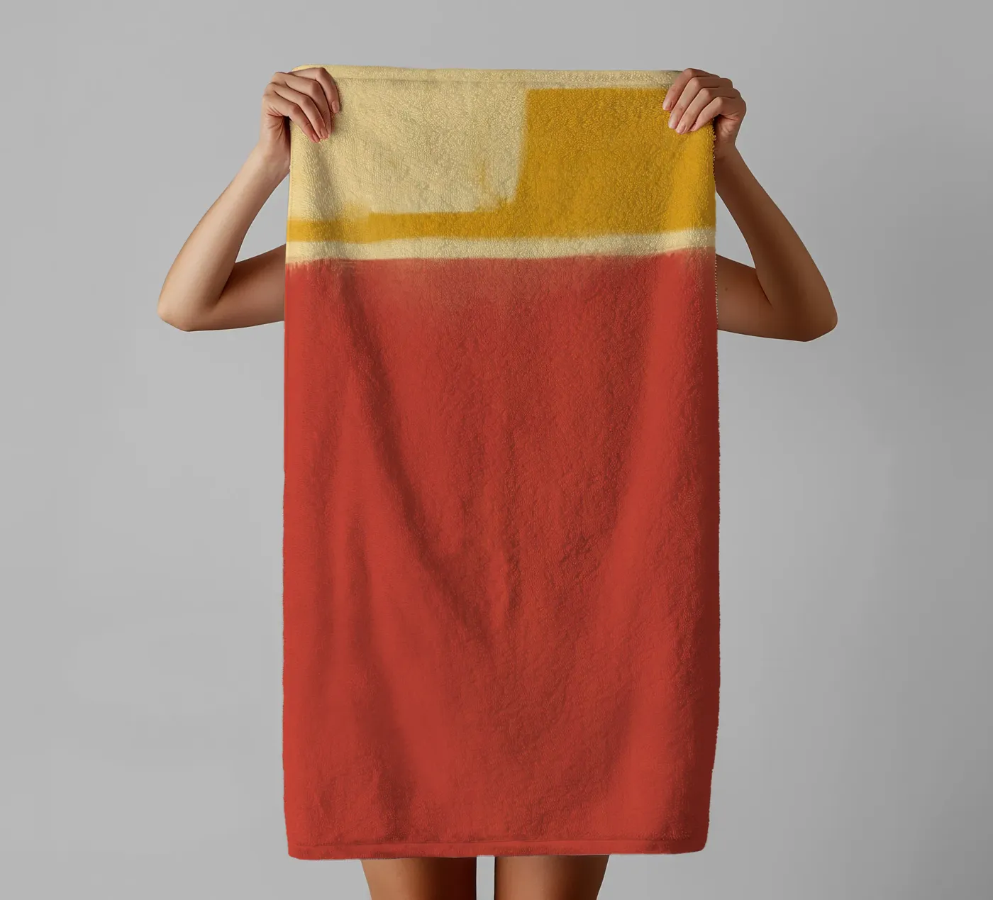 Minimal solid warm towel by Little Dean