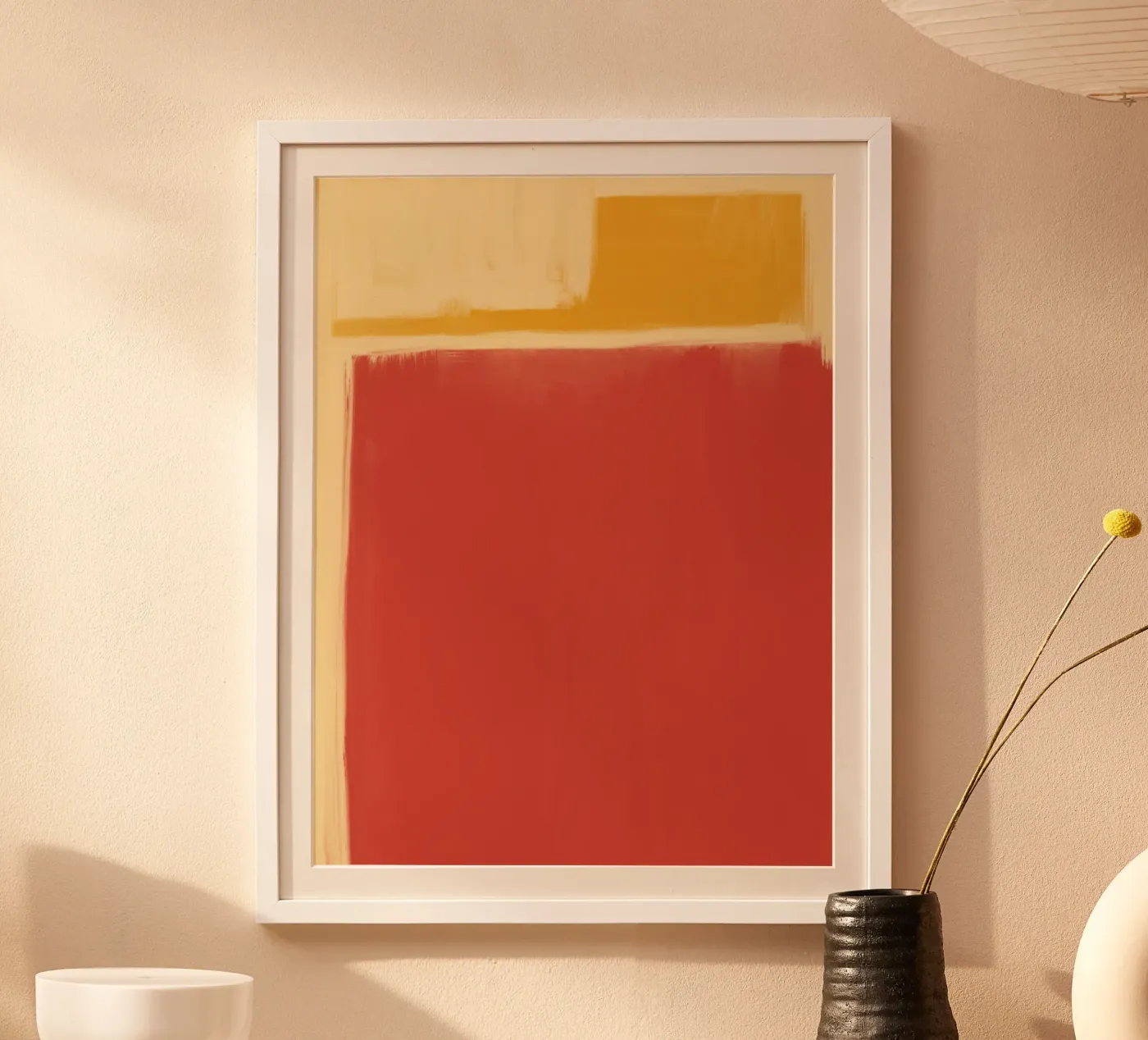 Minimal solid warm Poster von Little Dean
