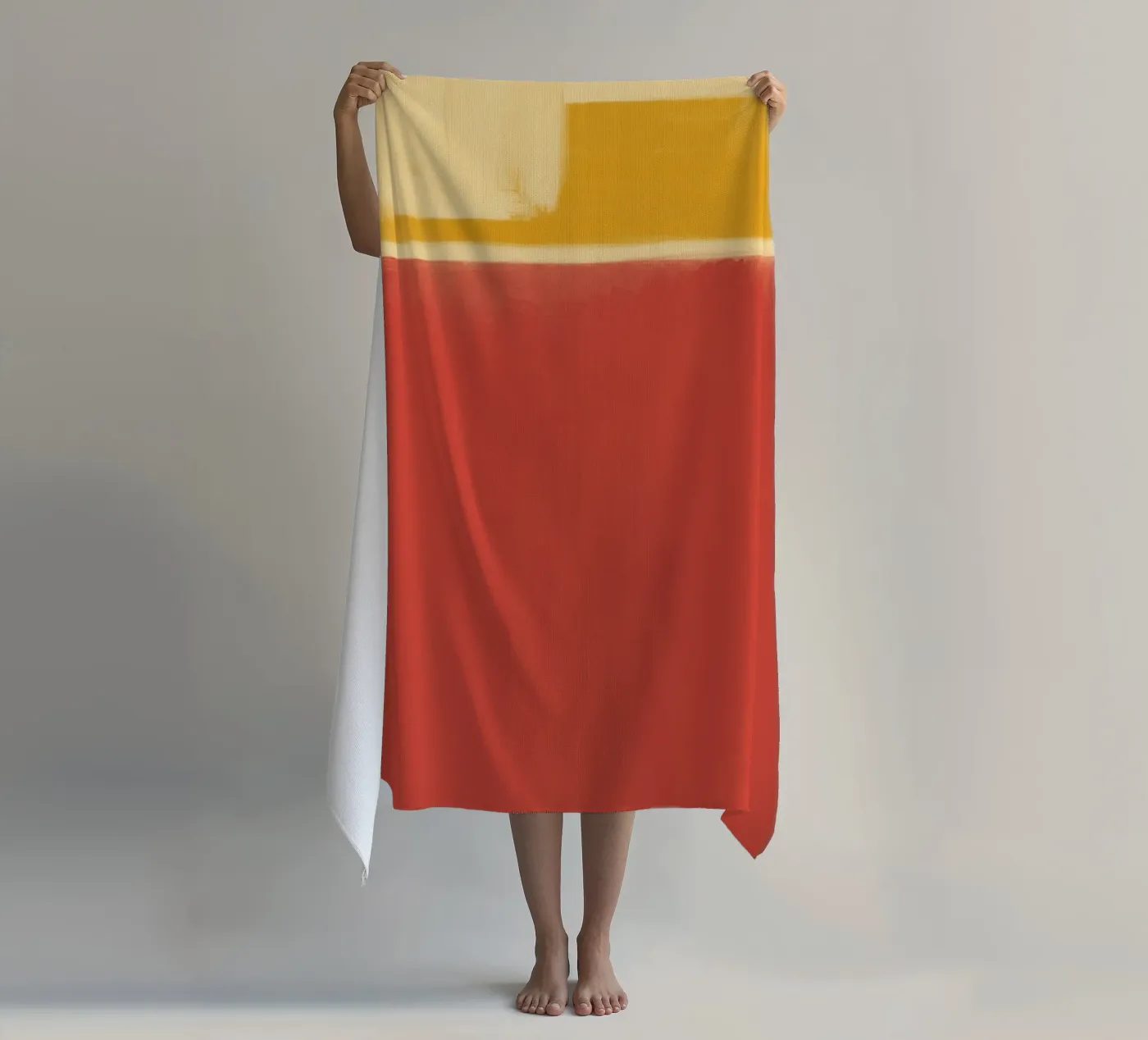 Minimal solid warm serviette de plage de Little Dean