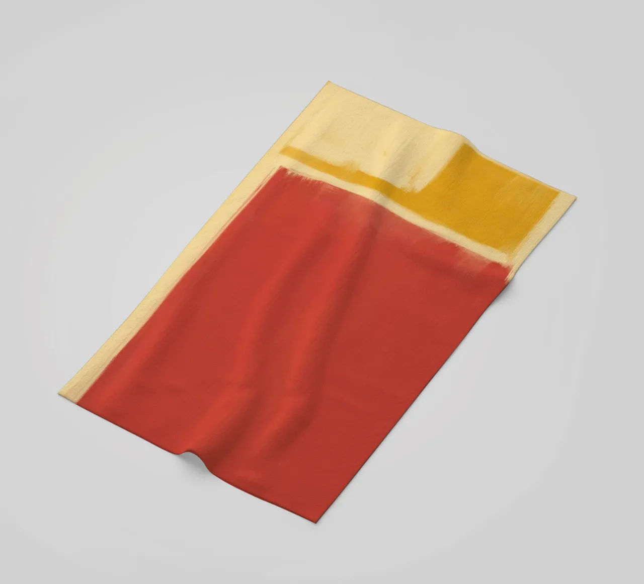 Minimal solid warm beach towel by Little Dean