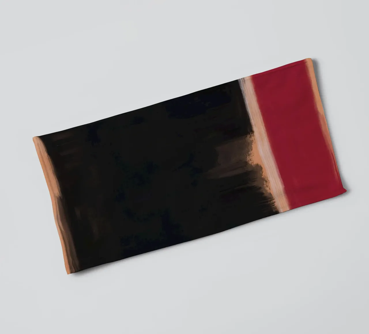 Minimal Black astratto asciugamano da bagno da Little Dean