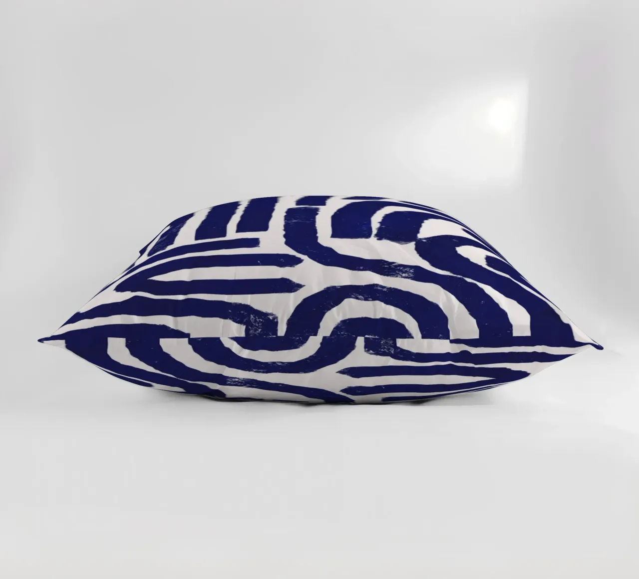 Rusty line pattern decorative cushion by Little Dean